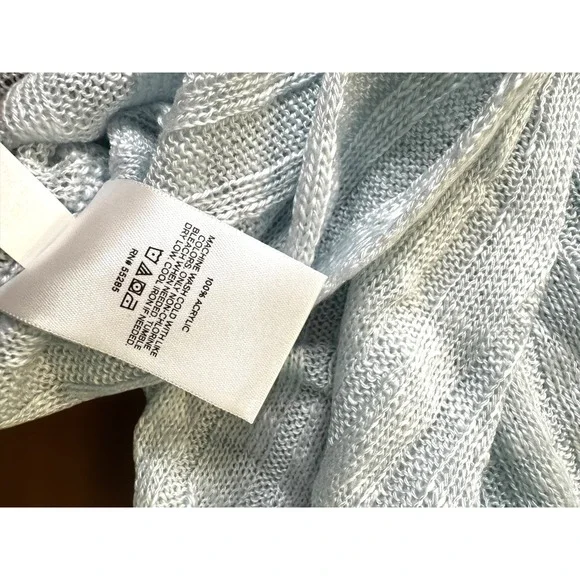 Express Womens Sweater Size L Long Sleeve Knit Pullover Top Blue NWT - Picture 4 of 4